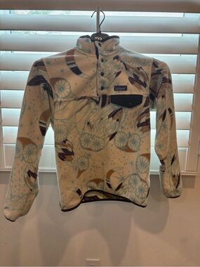 Patagonia Lightweight Synchilla Snap-T Pullover  Small Harvest Moon Owl Fleece